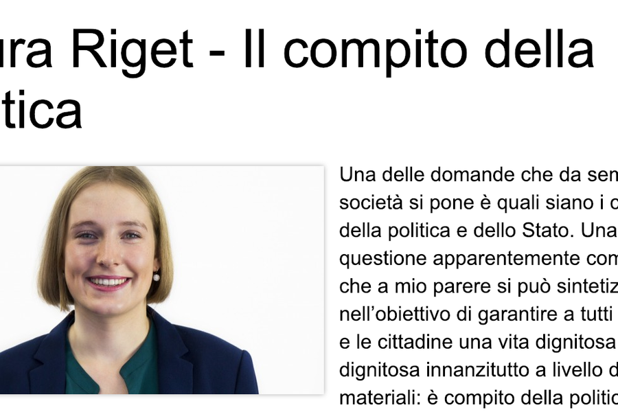 Il compito della politica